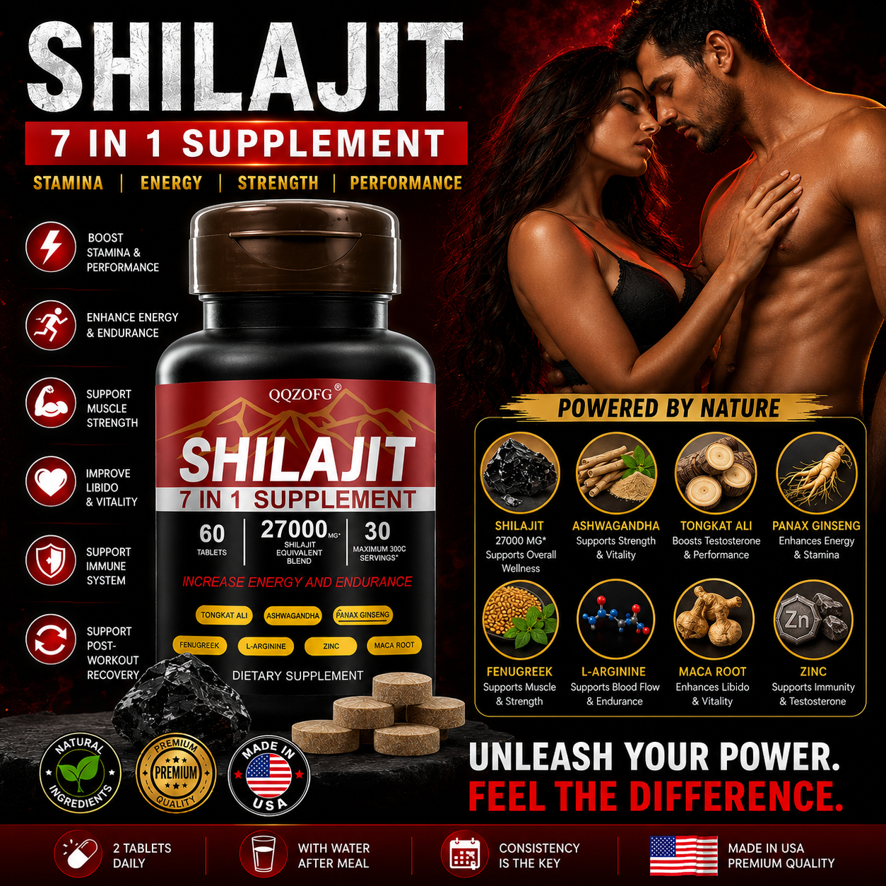 Shilajit 7-in-1 Energy & Vitality Supplement