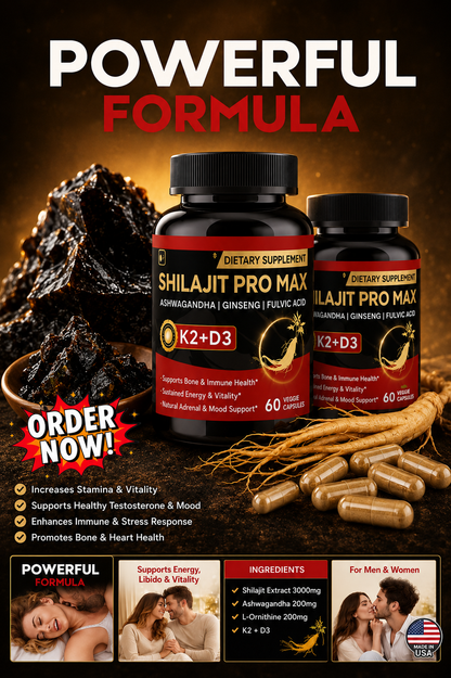 Shilajit Pro Max K2 + D3