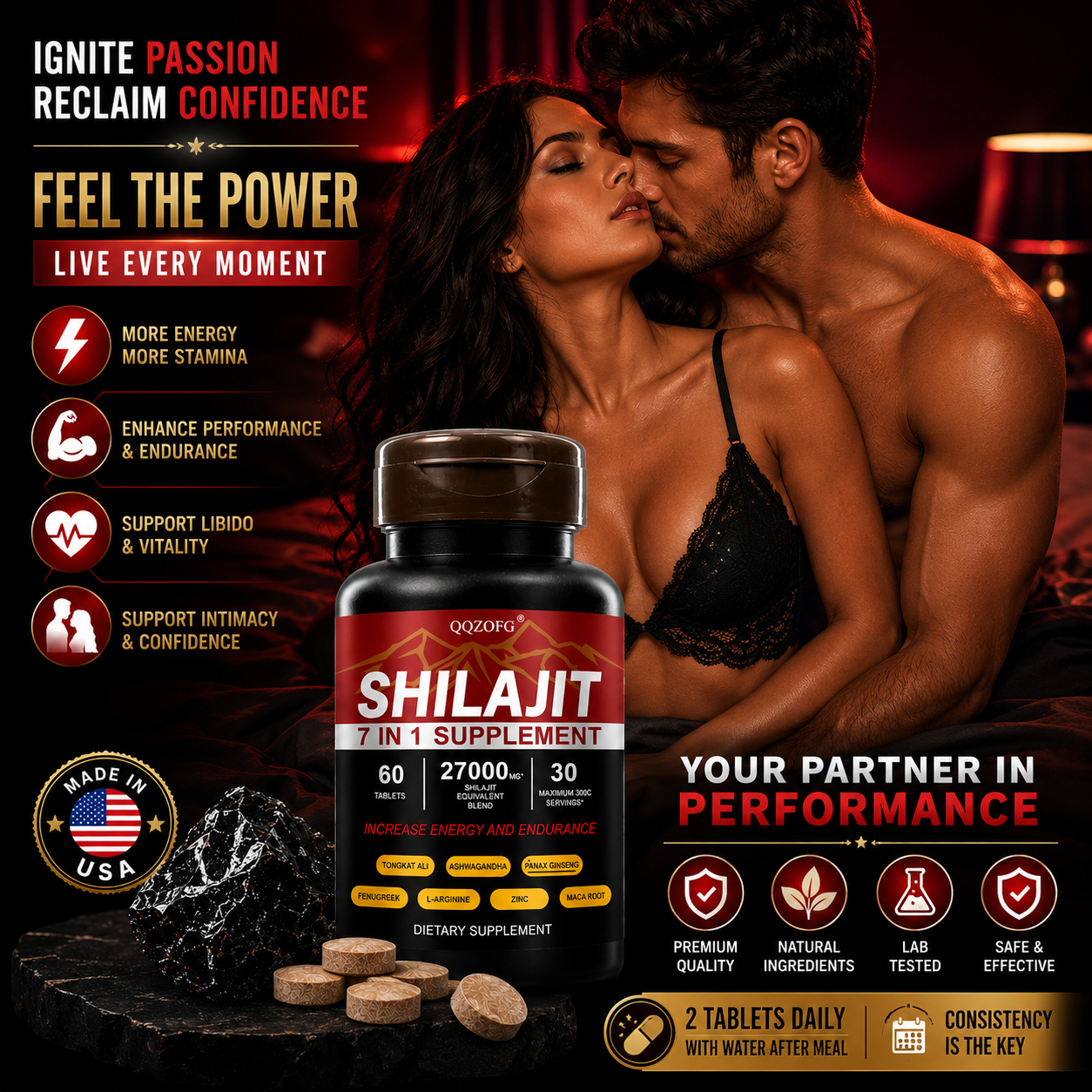 Shilajit 7-in-1 Energy & Vitality Supplement