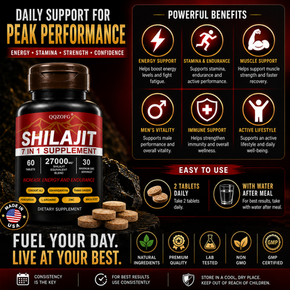 Shilajit 7-in-1 Energy & Vitality Supplement