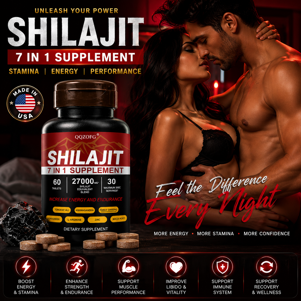 Shilajit 7-in-1 Energy & Vitality Supplement