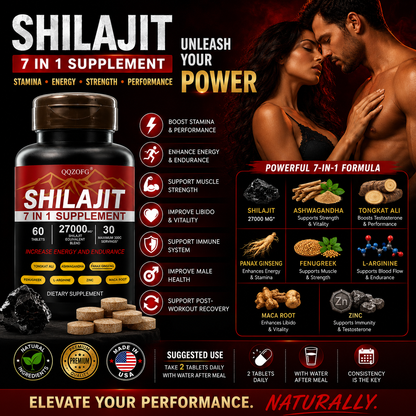 Shilajit 7-in-1 Energy & Vitality Supplement