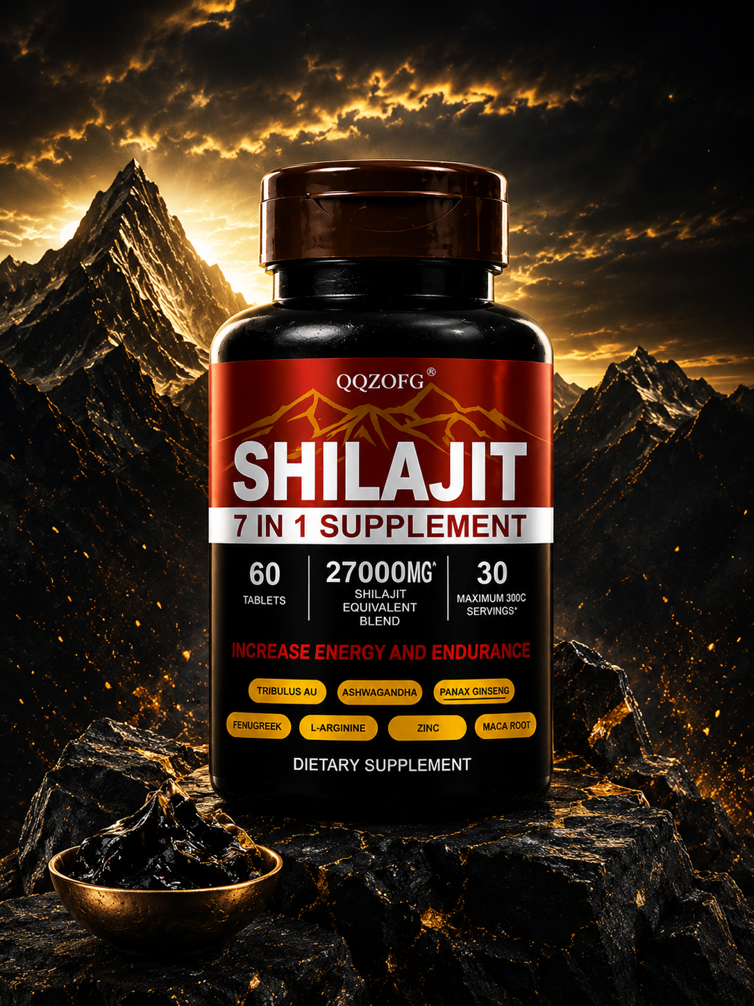 Shilajit 7-in-1 Energy & Vitality Supplement